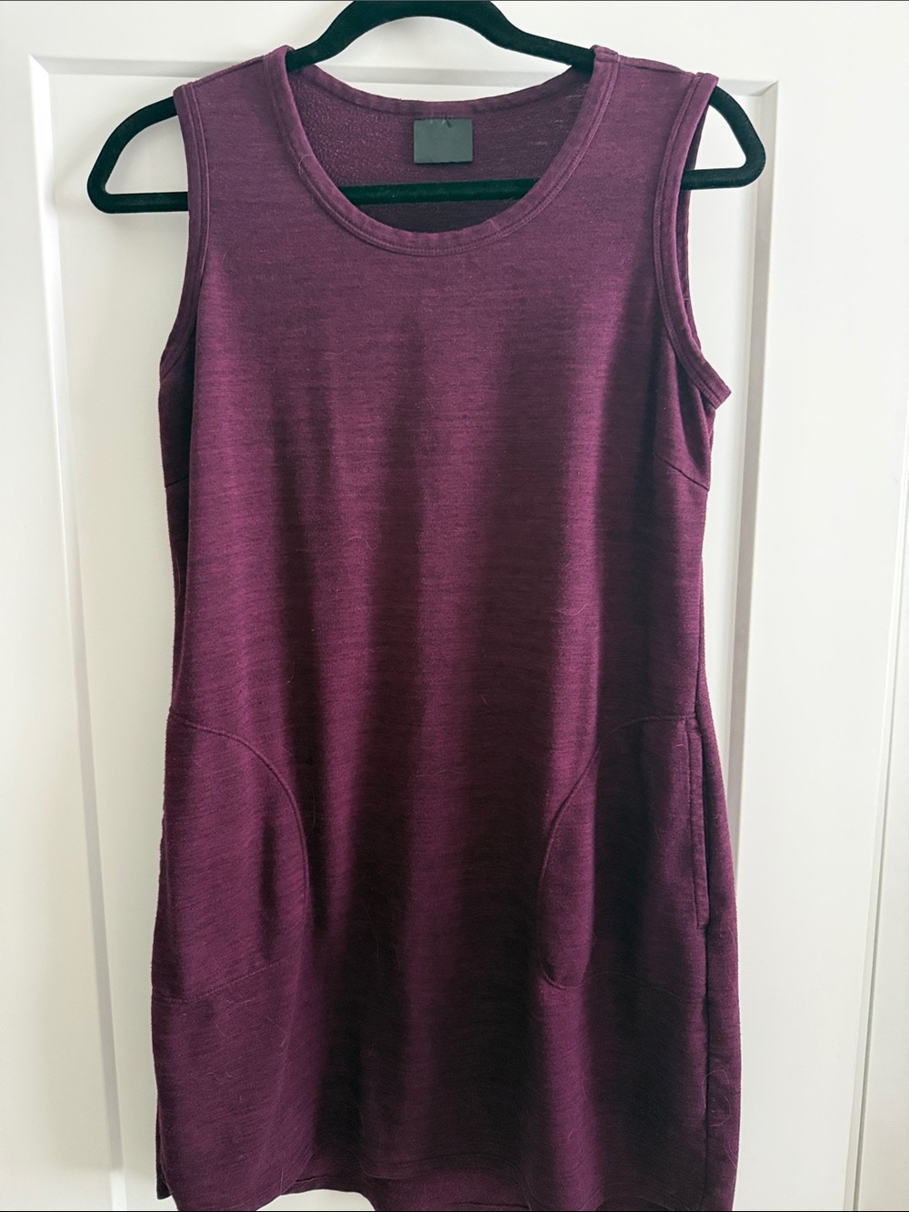 Source Unknown Plum Sleeveless Midi Dress